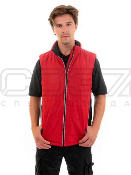 Жилет утеплённый Brodeks KW 101 цв.красный тк.полиэстер 1